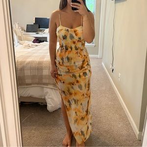 NWOT Multi Color Midi Dress